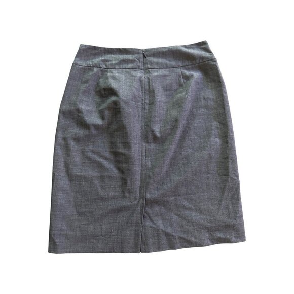 Banana Republic Womens Skirt Gray Size 6 Stretch Pencil Back Slit - Picture 6 of 12